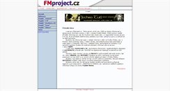 Desktop Screenshot of fmproject.cz